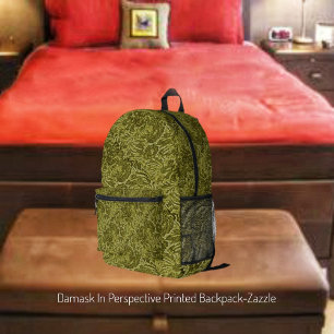 Schaden in Perspektive Bedruckter Rucksack