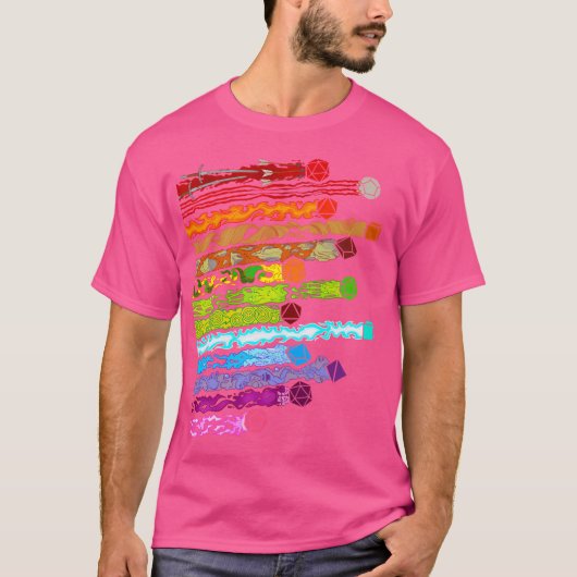 Schaden Würfel T-Shirt (Vorderseite)