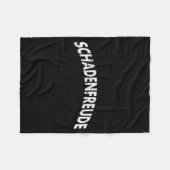 Schadenfreude Funny And Sarcastic German Quote Mem Fleecedecke (Vorderseite (Horizontal))