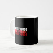 Schadenfreude Ger Quote Kaffeetasse (Vorderseite Links)