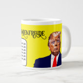 Schadenfreude Hillary sagt, sperrt Trump auf Jumbo-Tasse (Vorderseite Rechts)