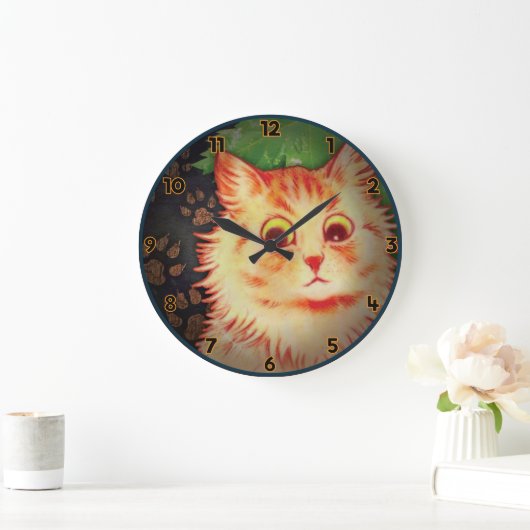 SCHÄDLICH KATZKITTE GROßE WANDUHR (Zuhause)