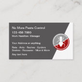 Schädliche Kontrolle Moderne, auslaufende Visitenk Visitenkarte (Vorderseite)