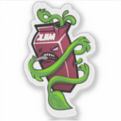 Schädliche Milch Aufkleber (Vorderseite)