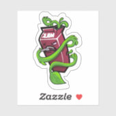 Schädliche Milch Aufkleber (Blatt)