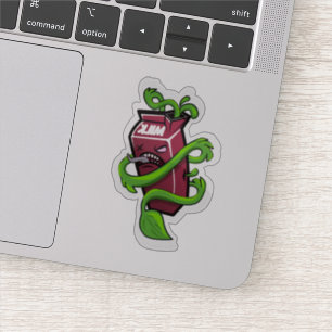 Schädliche Milch Aufkleber