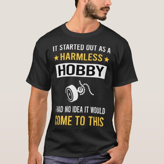 Schädlicher Hobby Magnet Fischen T-Shirt (Vorderseite)