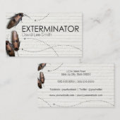 Schädling-Kontrolle Visitenkarte (Vorne/Hinten)