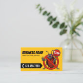 Schädlinge Kontrolle Bedbug Exterminator Beruflich Visitenkarte (Stehend Vorderseite)
