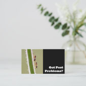 Schädlingsbekämpfer für Ameisen-Termiten-Kontrolle Visitenkarte (Stehend Vorderseite)