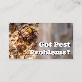 Schädlingsbekämpfer für Hornets Wespe Kontrolle Visitenkarte