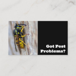 Schädlingsbekämpfer für Hornets Wespe Kontrolle Visitenkarte
