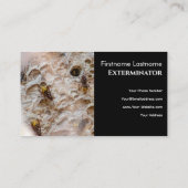 Schädlingsbekämpfer für Hornets Wespe Kontrolle Visitenkarte (Rückseite)