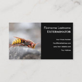 Schädlingsbekämpfer für Hornets Wespe Kontrolle Visitenkarte (Rückseite)