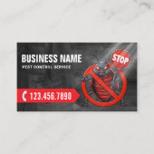 Schädlingsbekämpfungsmittel Kontrolle Beruflich Visitenkarte (Vorderseite)