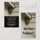 Schädlingsbekämpfungsmittel Kontrolle Visitenkarte (Vorne/Hinten)