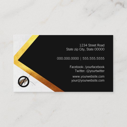 Schädlingslösung Visitenkarte (Rückseite)