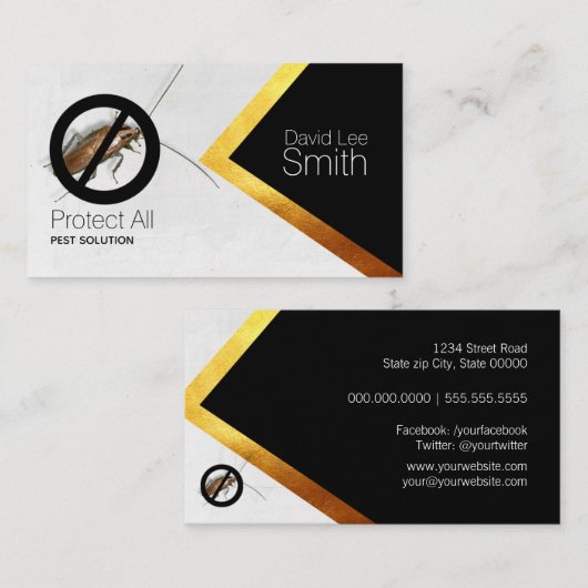 Schädlingslösung Visitenkarte (Vorne/Hinten)