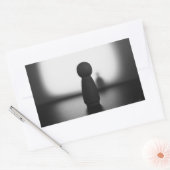 Schaduw van een mentale toestand. rechteckiger aufkleber (Umschlag)
