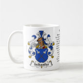 Schaefer Familien-Wappen Tasse (Links)