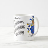 Schaefer Familienwappen-Tasse Kaffeetasse (VorderseiteRechts)