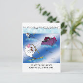 Schaf auf dem Ark Water Ski Postkarte (Stehend Vorderseite)