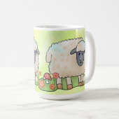 Schaf auf der Weide Kaffeetasse (VorderseiteRechts)