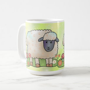 Schaf auf der Weide Kaffeetasse