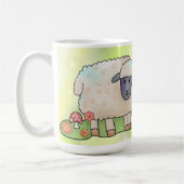 Schaf auf der Weide Kaffeetasse (Links)