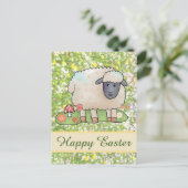 Schaf auf der Weide Postkarte (Stehend Vorderseite)