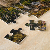 Schaf auf Heide mit Wacholderbaum Puzzle (Seite)