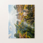 Schaf auf Heide mit Wacholderbaum Puzzle (Vertikal)