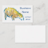 Schaf-Bauers-Wasserfarbemalerei-Geschäftskarte Visitenkarte (Vorne/Hinten)