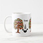 Schaf Baum Weiße Tasse (Links)