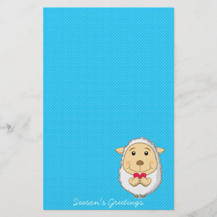 Schaf-Briefpapierblau Briefpapier