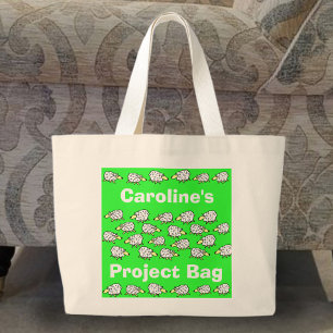 Schaf-Cartoon-Bastelprojekt-Tasche Jumbo Stoffbeutel
