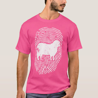 Schaf Daumenabdruck Dna Ich Liebe Schafe T-Shirt