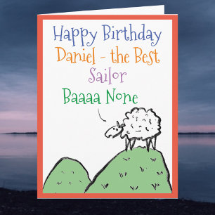 Schaf Design Alles Gute zum Geburtstag an einen Se Karte