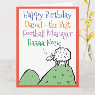 Schaf Design Alles Gute zum Geburtstag für einen F Karte