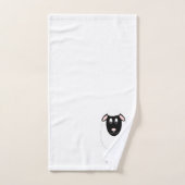 Schaf Design Monogrammiert Badhandtuch Set (Handtuch)
