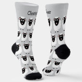 Schaf Design Personalisiert Socken (Gewinkelt)