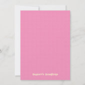 Schaf Einladung Pink (Rückseite)