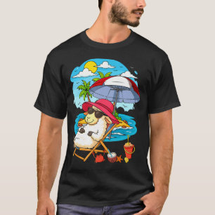 Schaf entspannt Sommer Reisender Strandliebhaber T-Shirt