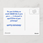 Schaf: Es ist Zeit, wieder zu verkürzen! Postkarte (Rückseite)