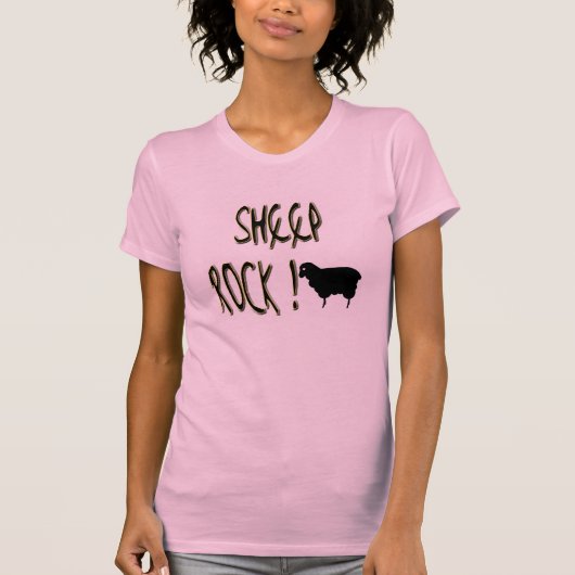Schaf-Felsen! T - Shirt (Vorderseite)