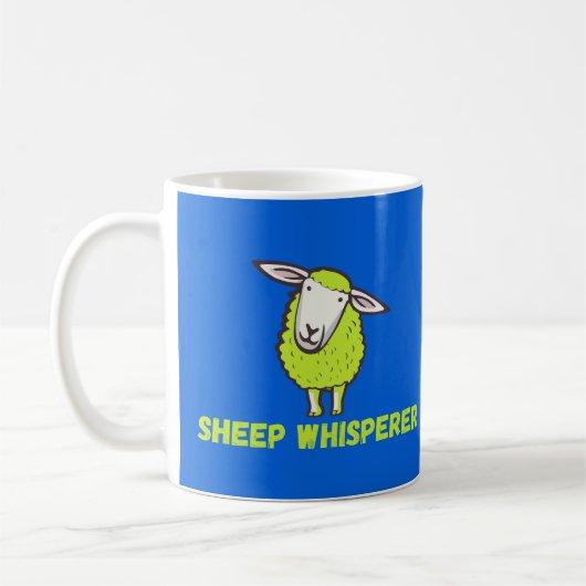 Schaf Flüsterer Süß Lustig Schaf Kaffeetasse (Links)