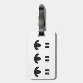 Schaf-Gepäckanhänger Gepäckanhänger (Rückseite vertikal)