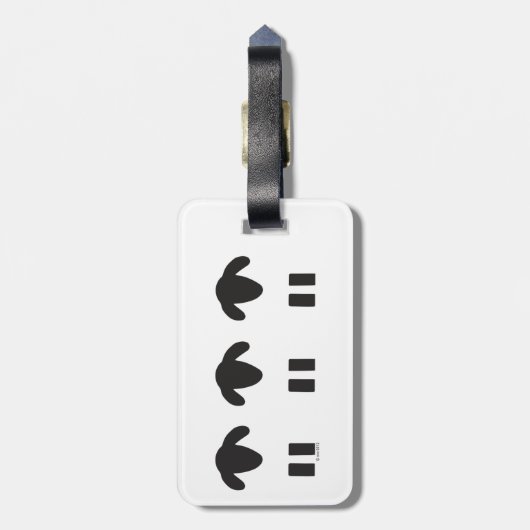 Schaf-Gepäckanhänger Gepäckanhänger (Rückseite vertikal)