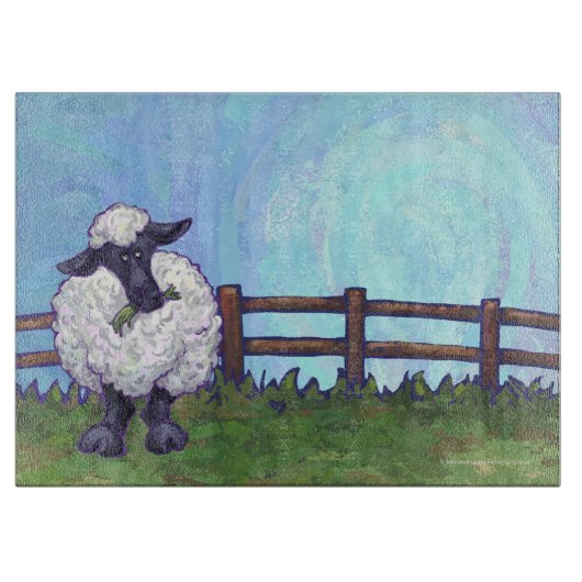 Schaf-Geschenke u. Zusätze Schneidebrett (Vorderseite)