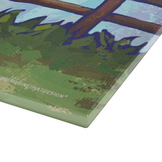 Schaf-Geschenke u. Zusätze Schneidebrett (Ecke)